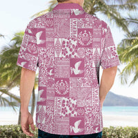 Pink Tonga Kilisimasi Fiefia Hawaiian Shirt Pacific Patchwork Xmas Vibes LT9 - Polynesian Pride