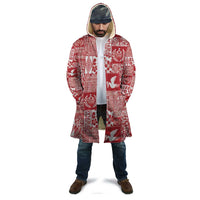 Red Tonga Kilisimasi Fiefia Cloak Pacific Patchwork Xmas Vibes - Polynesian Pride