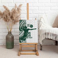 Polynesian Hawaii Volleyball Custom Canvas Wall Art Kakau with Sport Style