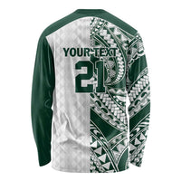 Polynesian Hawaii Volleyball Custom Long Sleeve Shirt Kakau with Sport Style LT9 - Polynesian Pride