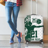 Polynesian Hawaii Volleyball Custom Luggage Cover Kakau with Sport Style