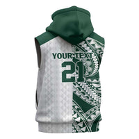 Polynesian Hawaii Volleyball Custom Sleeveless Zip Hoodie Kakau with Sport Style LT9 - Polynesian Pride