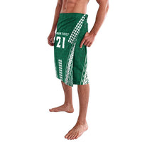 Polynesian Hawaii Volleyball Custom Lavalava Green Kakau with Map Motif