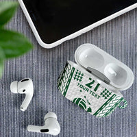 Polynesian Hawaii Volleyball Custom AirPods Case White Kakau with Map Motif LT9 - Polynesian Pride