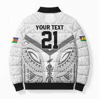 New Caledonia Football Custom Bomber Puffer Jacket Go Champions Les Cagous - Polynesian Pride