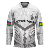 New Caledonia Football Custom Hockey Jersey Go Champions Les Cagous LT9 Unisex White - Polynesian Pride
