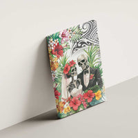 Skeleton Love for Valentines Day Canvas Wall Art Polynesian Tribal Love Forever LT9 - Polynesian Pride