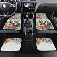 Skeleton Love for Valentines Day Car Mats Polynesian Tribal Love Forever LT9 Set 4pcs White - Polynesian Pride
