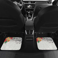 Skeleton Love for Valentines Day Car Mats Polynesian Tribal Love Forever LT9 Set 2pcs - Back White - Polynesian Pride