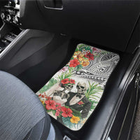 Skeleton Love for Valentines Day Car Mats Polynesian Tribal Love Forever LT9 - Polynesian Pride