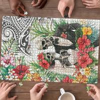Skeleton Love for Valentines Day Puzzle Polynesian Tribal Love Forever LT9 - Polynesian Pride