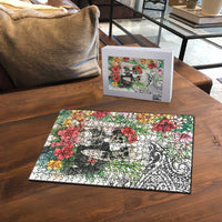 Skeleton Love for Valentines Day Puzzle Polynesian Tribal Love Forever LT9 - Polynesian Pride