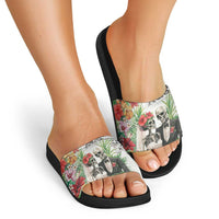 Skeleton Love for Valentine’s Day Slide Sandals Polynesian Tribal Love Forever - Polynesian Pride