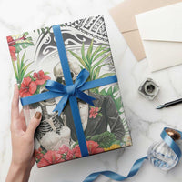 Skeleton Love for Valentines Day Wrapping Paper Polynesian Tribal Love Forever LT9 - Polynesian Pride