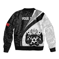 Personalised Tonga Emancipation Day Bomber Jacket Since 1970 Ngatu Tribal Pattern LT9 - Polynesian Pride