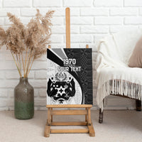 Personalised Tonga Emancipation Day Canvas Wall Art Since 1970 Ngatu Tribal Pattern LT9 - Polynesian Pride