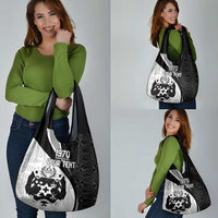 Personalised Tonga Emancipation Day Grocery Bag Since 1970 Ngatu Tribal Pattern LT9 - Polynesian Pride