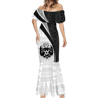 Personalised Tonga Emancipation Day Mermaid Dress Since 1970 Ngatu Tribal Pattern LT9 - Polynesian Pride