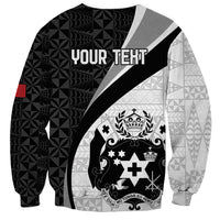 Personalised Tonga Emancipation Day Sweatshirt Since 1970 Ngatu Tribal Pattern LT9 - Polynesian Pride