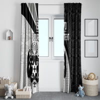 Personalised Tonga Emancipation Day Window Curtain Since 1970 Ngatu Tribal Pattern LT9 - Polynesian Pride