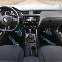 All Black Maori Tribal Tattoo Personalised Car Mats Polynesian Style