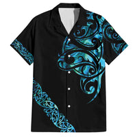 All Black Maori Tribal Tattoo Personalised Family Matching Summer Maxi Dress and Hawaiian Shirt Polynesian Style