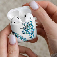 All White Maori Tribal Tattoo Personalised AirPods Case Polynesian Style LT9 - Polynesian Pride