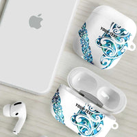 All White Maori Tribal Tattoo Personalised AirPods Case Polynesian Style LT9 - Polynesian Pride