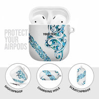 All White Maori Tribal Tattoo Personalised AirPods Case Polynesian Style LT9 - Polynesian Pride