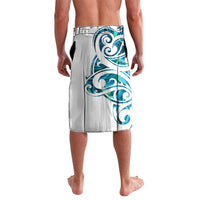 All White Maori Tribal Tattoo Personalised Lavalava Polynesian Style