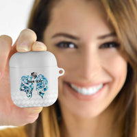 Queensland Maori Kiwi Personalised AirPods Case Ma Kakariki Papua Shell Maori Tribal Tattoo LT9 White - Polynesian Pride