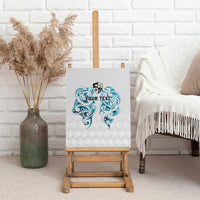 Queensland Maori Kiwi Personalised Canvas Wall Art Ma Kakariki Papua Shell Maori Tribal Tattoo LT9 - Polynesian Pride