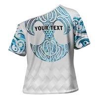 Queensland Maori Kiwi Personalised Cross Shoulder Shirt Ma Kakariki Papua Shell Maori Tribal Tattoo - Polynesian Pride