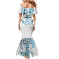 Queensland Maori Kiwi Personalised Family Matching Mermaid Dress and Hawaiian Shirt Ma Kakariki Papua Shell Maori Tribal Tattoo