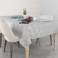 Queensland Maori Kiwi Personalised Tablecloth Ma Kakariki Papua Shell Maori Tribal Tattoo LT9 - Polynesian Pride
