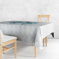 Queensland Maori Kiwi Personalised Tablecloth Ma Kakariki Papua Shell Maori Tribal Tattoo LT9 - Polynesian Pride