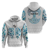 Queensland Maori Kiwi Personalised Zip Hoodie Ma Kakariki Papua Shell Maori Tribal Tattoo