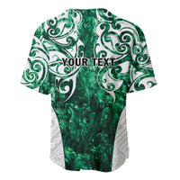 Queensland Maori Kiwi Personalised Baseball Jersey Kikirangi Papua Shell Maori Tribal Tattoo