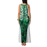 Queensland Maori Kiwi Personalised Family Matching Tank Maxi Dress and Hawaiian Shirt Kikirangi Papua Shell Maori Tribal Tattoo