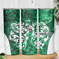 Queensland Maori Kiwi Personalised Skinny Tumbler Kikirangi Papua Shell Maori Tribal Tattoo