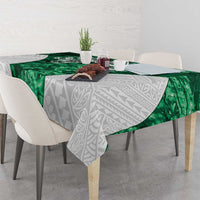 Queensland Maori Kiwi Personalised Tablecloth Kikirangi Papua Shell Maori Tribal Tattoo LT9 - Polynesian Pride