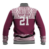 Queensland Maori Nga Hau E Wha Custom Baseball Jacket Polynesian Maori Tribal Pattern LT9 - Polynesian Pride