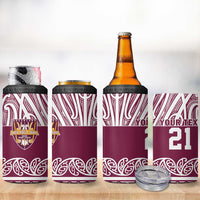 Queensland Maori Nga Hau E Wha Custom 4 in 1 Can Cooler Tumbler Polynesian Maori Tribal Pattern LT9 - Polynesian Pride