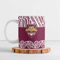 Queensland Maori Nga Hau E Wha Custom Ceramic Mug Polynesian Maori Tribal Pattern - Polynesian Pride