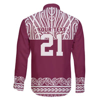 Queensland Maori Nga Hau E Wha Custom Family Matching Off The Shoulder Long Sleeve Dress and Hawaiian Shirt Polynesian Maori Tribal Pattern LT9 - Polynesian Pride