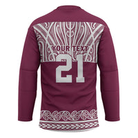 Queensland Maori Nga Hau E Wha Custom Hockey Jersey Polynesian Maori Tribal Pattern LT9 - Polynesian Pride