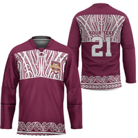Queensland Maori Nga Hau E Wha Custom Hockey Jersey Polynesian Maori Tribal Pattern LT9 - Polynesian Pride