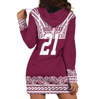 Queensland Maori Nga Hau E Wha Custom Hoodie Dress Polynesian Maori Tribal Pattern LT9 - Polynesian Pride
