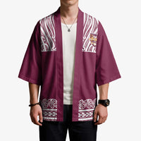 Queensland Maori Nga Hau E Wha Custom Kimono Polynesian Maori Tribal Pattern - Polynesian Pride
