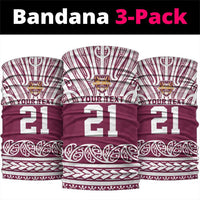 Queensland Maori Nga Hau E Wha Custom Neck Gaiter Polynesian Maori Tribal Pattern - Polynesian Pride